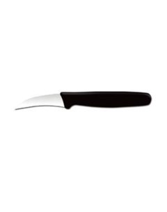 Нож для чистки овощей 400836 7см изогнутый черный Maco