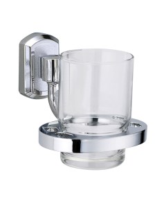 Стакан для ванной Oder с держателем стекло прозрачный металл хром K 3028 Wasserkraft