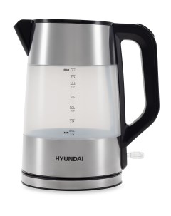 Чайник электрический HYK P4026 1 9 л серебристый черный Hyundai