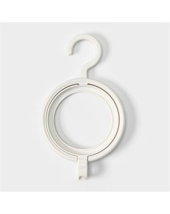 Вешалка крючок для одежды и головных уборов многофункциональный 24 14 2 8 см цвет белый Nobrand