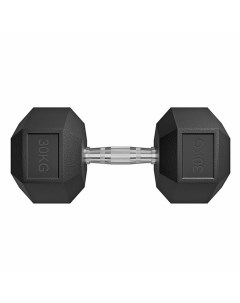 Гантель гексагональная обрезиненная 30 кг 72014-30 черный John's