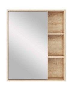 Зеркальный шкаф Тоскана 60х73 дуб сонома светлый 408 1 2 4 1 Sanstar