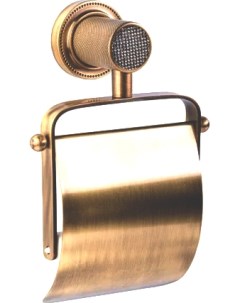 Держатель туалетной бумаги Royal Cristal Bronze 10921 BR с крышкой бронза Boheme