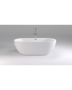 Акриловая ванна 170x80 см Swan 105SB00 Black&white
