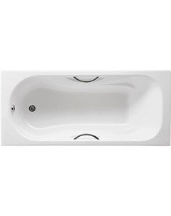 Чугунная ванна 170x70 см с противоскользящим покрытием Malibu 2333G0000 Roca