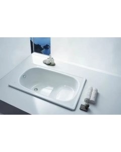 Стальная сидячая ванна 105x70 см Europa Mini B05E Blb