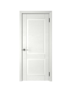 Дверь межкомнатная глухая с замком и петлями в комплекте Эколайн 2 80x200 эмаль цвет белый Без бренда