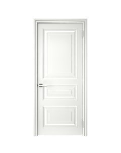Дверь межкомнатная глухая с петлями в комплекте Ларго 3 40x200 см эмаль цвет светло серый Без бренда