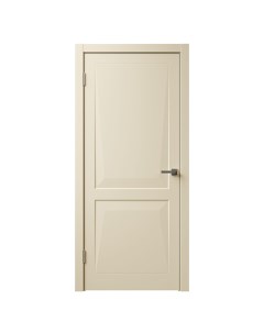Дверь межкомнатная глухая с замком и петлями в комплекте Интеграл 80x200 см эмаль цвет бежевый Без бренда