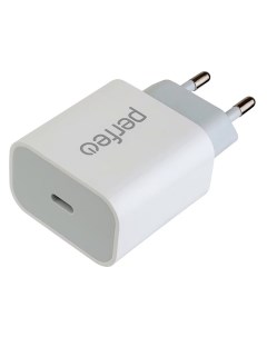 Зарядное устройство USB Type C White I4641 Perfeo