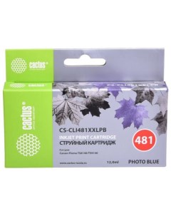 Картридж струйный CS CLI481XXLPB фото голубой 12мл для Canon Pixma TS8140 TS9140 Cactus