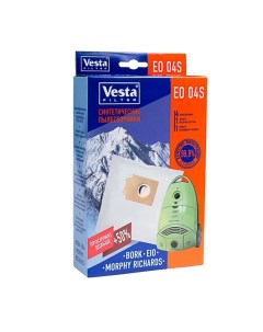 Мешок для пылесоса EO 04 S синтетический 4 шт 2 фильтра Vesta filter