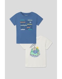 Набор из двух хлопковых футболок с принтом Mayoral