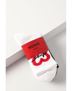Набор из трех пар хлопковых укороченных носков Hugo