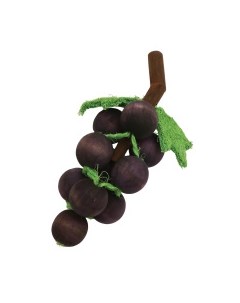 ROSEWOOD Игрушка для грызунов деревянная Виноградная гроздь фиолетовая 20см Великобритания Rosewood (великобритания)