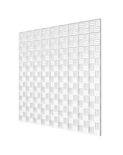 Решетка вентиляционная пластиковая декоративная потолочная 595х595 мм белая Era