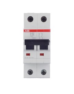 Автоматический выключатель S202 2P 25А тип C 6 кА 400 В на DIN рейку 2CDS252001R0254 Abb