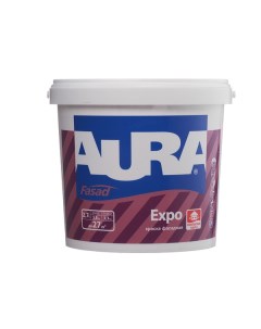 Краска фасадная Fasad Expo акриловая база А белая 2 7 л Aura