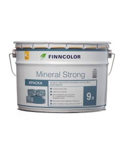 Краска фасадная Mineral Strong акриловая база LAP MRA белая 9 л Finncolor