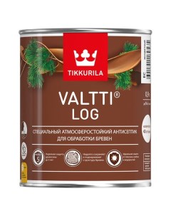 Антисептик Valtti Log декоративный для дерева бесцветный основа ЕС 0 9 л Tikkurila