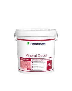 Штукатурка декоративная структурная Mineral Decor короед белая 2 мм 25 кг Finncolor