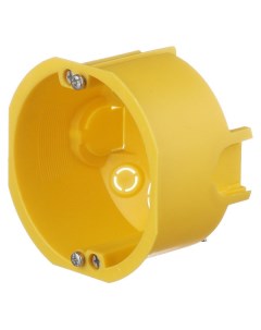 Подрозетник Systeme Electric для гипсокартона d68х47 мм 8 вводов желтый IP30 с металлическими лапкам Systeme electric (ранее schneider electric)