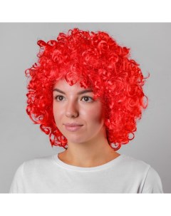 Карнавальный парик объемный цвет красный Страна карнавалия