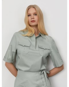 Блузка из 100 хлопка с накладными карманами Just clothes