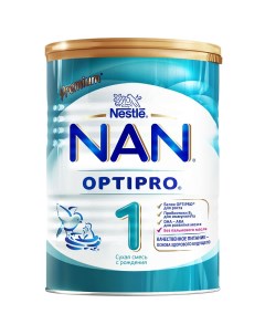 Смесь молочная 1 Optipro с рождения 400 г Nan