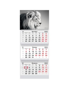 Календарь на 2024 квартальный в мире дикой природы Канц-эксмо