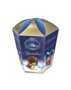 Конфеты Вдохновение с шоколадно ореховым кремом и целым фундуком 150 г Бабаевский