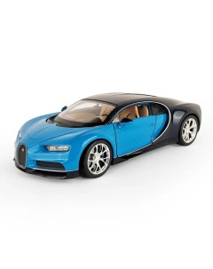 Машинка 1 24 Bugatti Chiron синий Welly