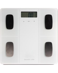 Весы напольные GL 4854 белый Galaxy line