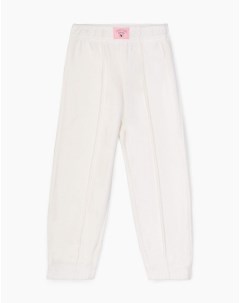 Молочные спортивные брюки Jogger для девочки Gloria jeans