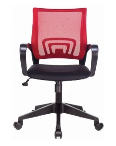 Кресло офисное CH 695N цвет красный TW 35N сиденье черное TW 11 сетка ткань крестовина пластик Бюрократ