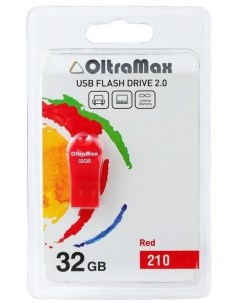 Накопитель USB 2 0 32GB OM 32GB 210 Red 210 красный Oltramax