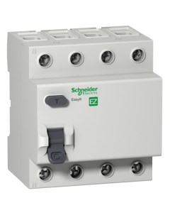 Выключатель дифференциального тока ВДТ УЗО EZ9R34440 4P 40А 30мА AC Schneider electric