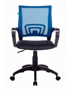 Кресло офисное CH 695NLT цвет синий TW 05 сиденье черный TW 11 сетка ткань крестовина пластик Бюрократ