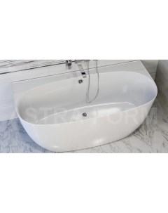 Ванна из литьевого мрамора 170x85 см пристеночная Атрия 01010013 Astra form