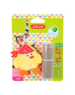 Игрушка с кошачьей мятой в комплекте для кошек Цыпочка 6 5х1х6 5 см желтая Zolux