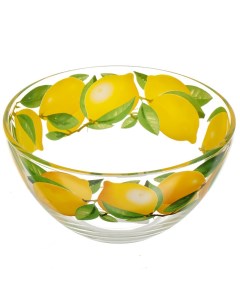 Салатник стекло круглый 16 см 0 7 л средний Лимоны 425 1 Д Декостек