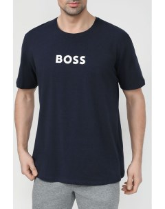 Хлопковая пижамная футболка Boss