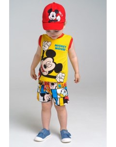 Комплект из майки и шорт с принтом Mickey Mouse Playtoday