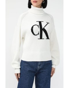 Свитер текстурной вязки с логотипом Calvin klein jeans