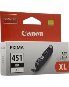 Картридж струйный CLI 451BK XL 6472B001 черный оригинальный объем 11мл для PIXMA iP7240 iP8740 iX684 Canon