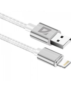 Кабель USB Lightning 8 pin 1 5A 1 м белый F85 87101WHI Defender