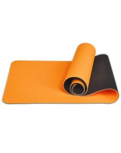Коврик для йоги E33581 183х61х0 6 см оранжевый черный Sportex