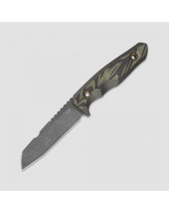Нож с фиксированным клинком НОЖ С КОТОМ Листопад длина клинка 10 3 см зеленый Mercsknives