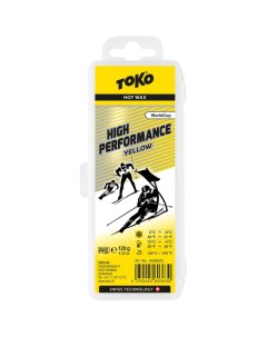 Парафин высокофтористый High Performance yellow 0 С 6 С 120 г Toko