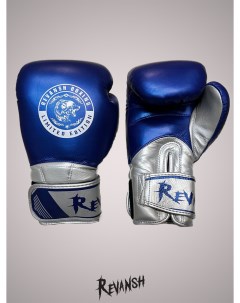 Боксерские Перчатки PRO TOP BLUE 14 унций из натуральной кожи Revansh